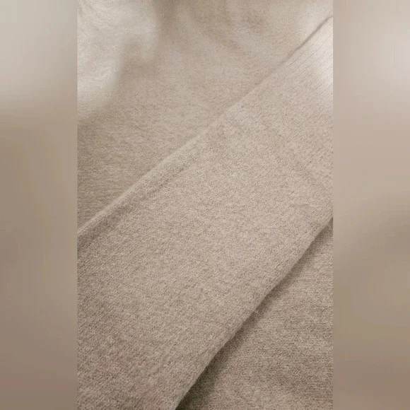 Oak+Fort Oat Boxy Boho Oversized Sz Small  Mock Neck Wool Blend Sweater - Picture 11 of 11